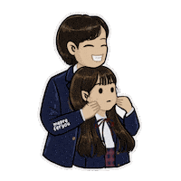 Korean Drama Couple Sticker