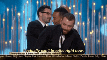 cant breathe sam smith GIF by The Academy Awards