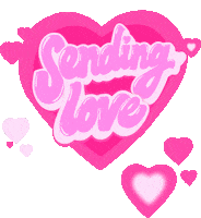 Love You Hearts Sticker
