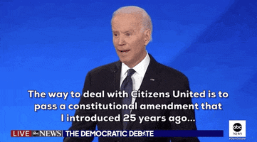 Joe Biden Campaign Finance Reform GIF by GIPHY News