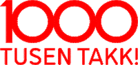 Tusentakk Sticker by Sanden Treningssenter