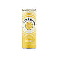 drinkloudlemon lemon original sparkling loud Sticker