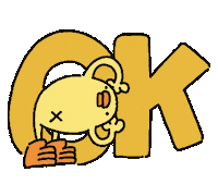Bird Ok Sticker by ぴょろりんちょ（ひよこ人間ぴよ）