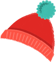 Hat Stay Warm Sticker by Project Design Co