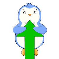 To The Moon Crypto Sticker by Pudgy Penguins