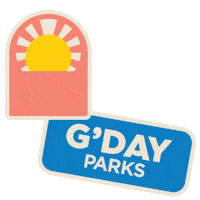 Happy Sticker by G'day Parks