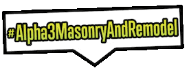 Alpha3MasonryAndRemodel remodel masonry alpha 3 alpha3masonryandremodel Sticker