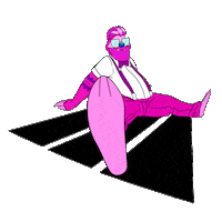 1000Streets swing sloth hipster earthquake Sticker