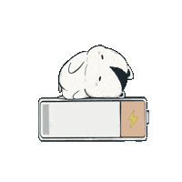 Tired Battery Sticker