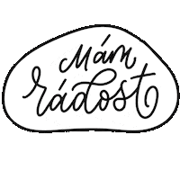 Czech Radost Sticker by LetterArt.cz