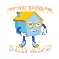Stay Home Sticker by Asher reesha
