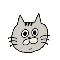 Awkward Cat Sticker by aicopan
