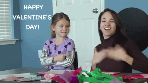 Sign Language Happy Valentines Day GIF by ASL Nook