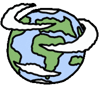 Space Circling Sticker by Ruppert Tellac