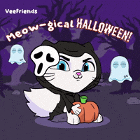 Cat Halloween GIF by VeeFriends