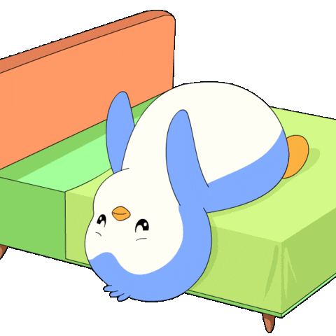 Bored What Now Sticker by Pudgy Penguins