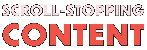 Scroll-Stopping Sticker by Content Factory