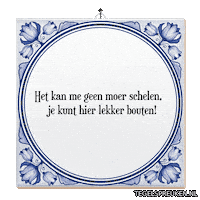 Gezellig Ontspannen Sticker by Tegelspreuken.nl
