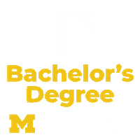 Graduation Go Blue Sticker by Michigan Public Health