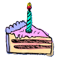 Birthday Cake Sticker by Todd Rocheford