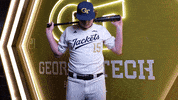 Georgia Tech Baseball GIF by Georgia Tech Yellow Jackets