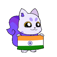 New Delhi India Sticker by Lucky Kat Studios