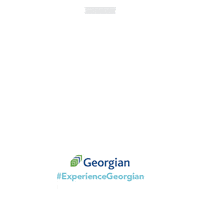 GeorgianCollege heart logo blue green Sticker