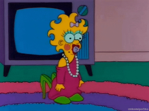 The Simpsons Reaction GIF by MOODMAN
