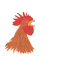 sleepy chicken Sticker by hannahgraphix