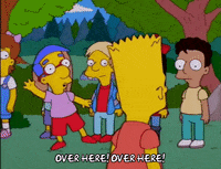 happy bart simpson GIF