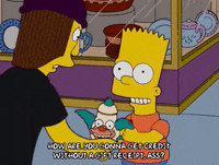 angry bart simpson GIF