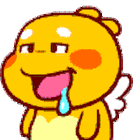 drooling STICKER