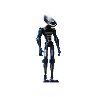 Zorans glitch star wars nft robot Sticker