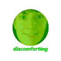 Discomforting Sticker by alixmcalpine