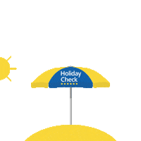 HolidayCheck summer travel beach sun Sticker