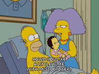 homer simpson ling bouvier GIF