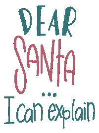 Dear Santa Christmas Sticker