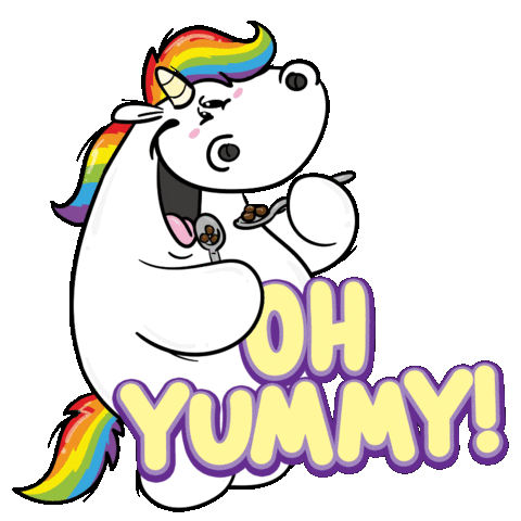 Rainbow Unicorn Sticker by Pummeleinhorn
