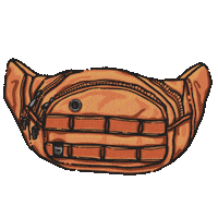 littohowler dogmom fannypack doggear litto Sticker