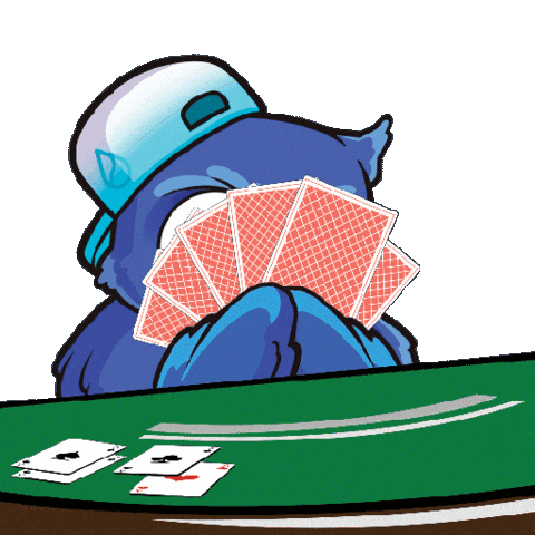 Poker Face Crypto Sticker by BigBrains