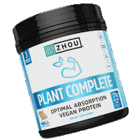 zhounutrition vegan plant based vegan protein plant protein Sticker