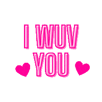 I Love You Hearts Sticker by The Hound Lounge