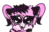 Creepy Cute Laughing Sticker