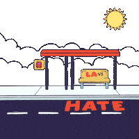 Speak Out Los Angeles Sticker by LA vs. Hate