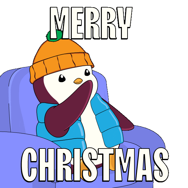 Merry Christmas Sticker by Pudgy Penguins