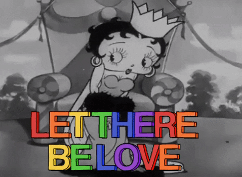 black and white love GIF by Fleischer Studios