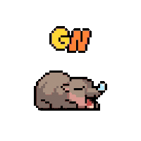 Sleepy Good Night Sticker