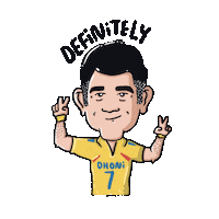 Dhoni Sticker