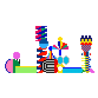 imemeu 8bit 아이미미유 imemeu vakki Sticker