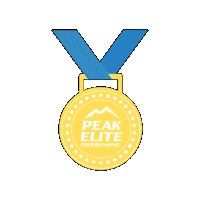Gold Sticker by Peak Elite Cheerleading